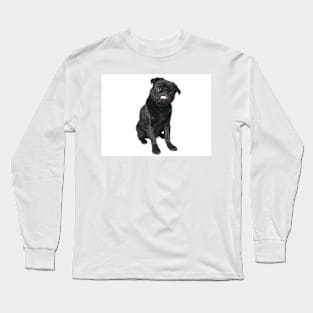 Hugo The black Pug // Full Body Long Sleeve T-Shirt